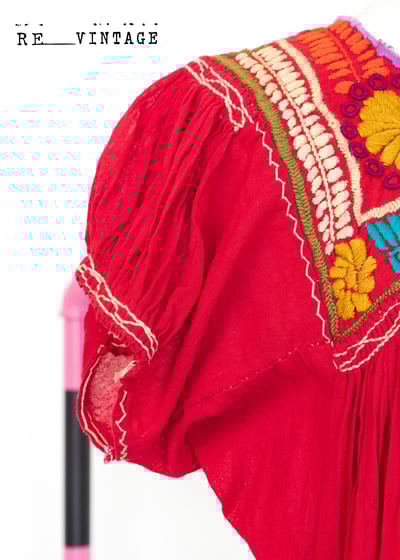 『紐約寶物』全手工刺繡豔紅炙熱の夏日洋裝7