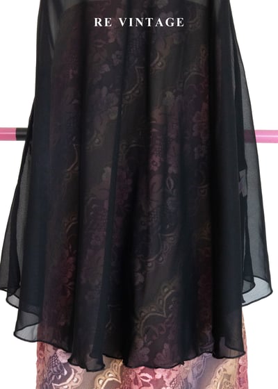 紅花黑紗東方韻味繞頸背心4