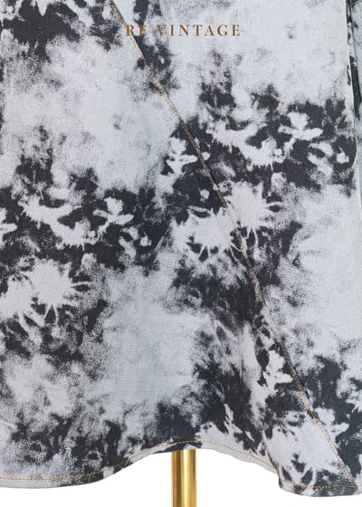 灰黑色暈染牛仔裙裙（27"）4