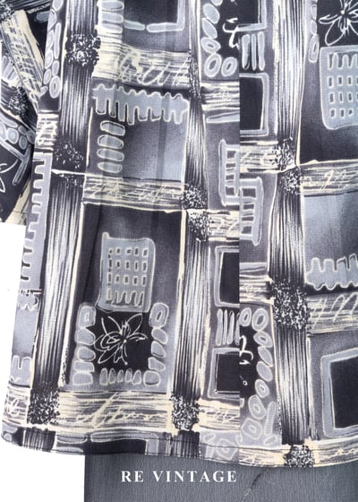 冷灰色藝術透圖飛鼠袖上衣7