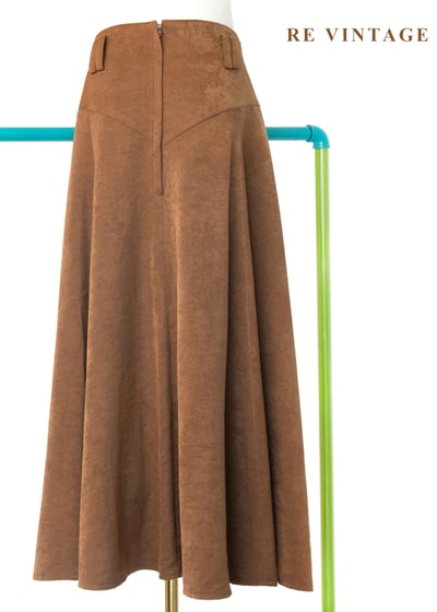 質感單品 - 楓糖餘暉Ｖ字大圓裙（27"）6