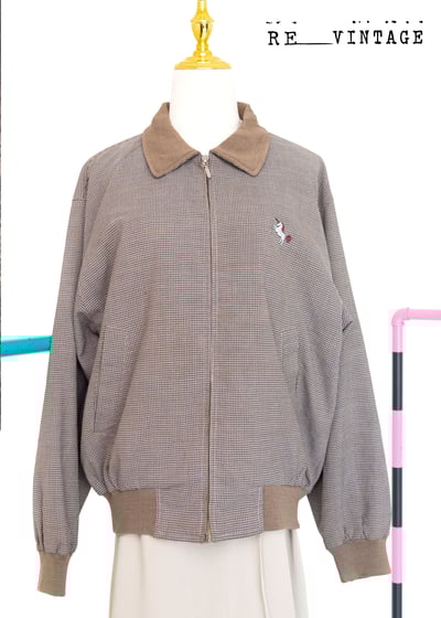 獨角獸摩卡小格紋夾克外套2