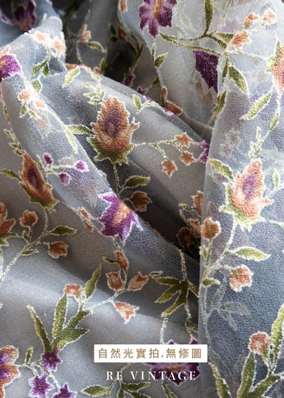 Spring Garden 淺灰網紗長裙（26-30"）12