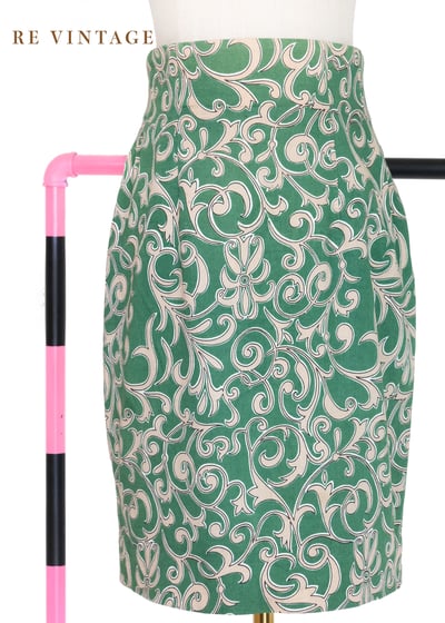 Elm Green 藤蔓高腰短裙（25"）1