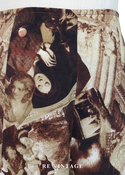 文藝復興拼貼褲裙（26-28"）5