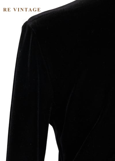 文藝少女 - 雲紋鏤空立領絨布上衣8