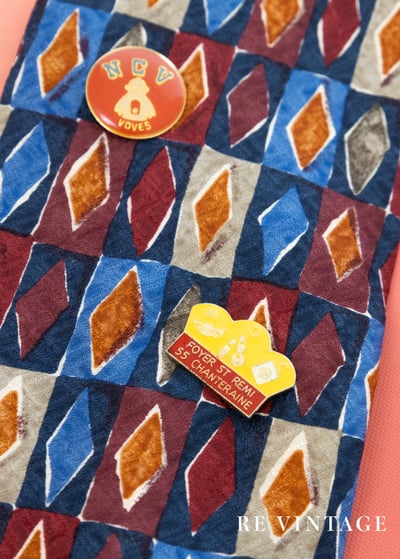 彩色Poker方塊領帶7