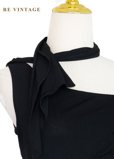 夜色交響曲 - 立體花卉不對稱細肩帶背心7