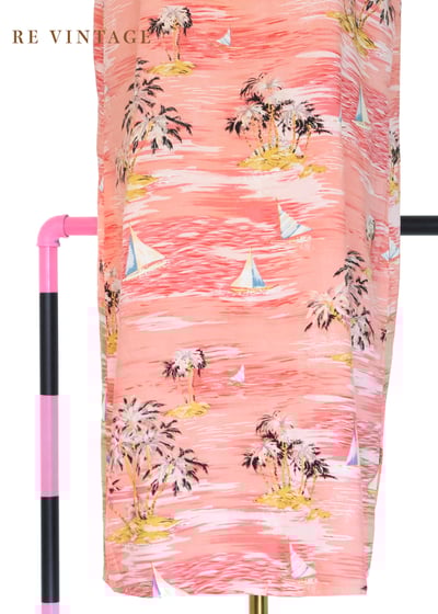 粉紅熱帶渡假風洋裝4