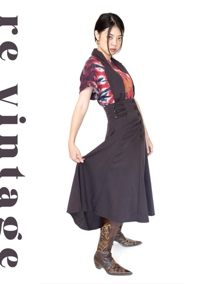 深灰色高腰繞頸One Day 洋裝6