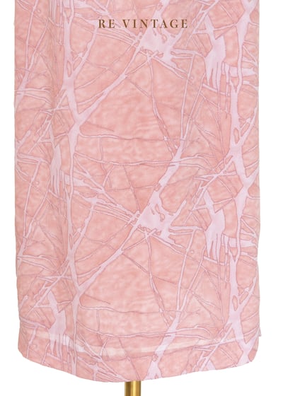 粉紅爆裂紋路雪紡長裙（24.5"）6