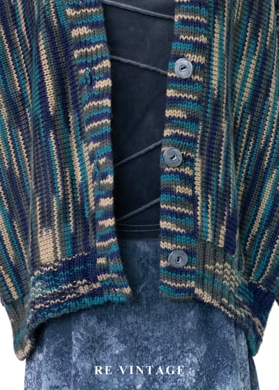 梵谷的星夜 - 段染混色針織外套5