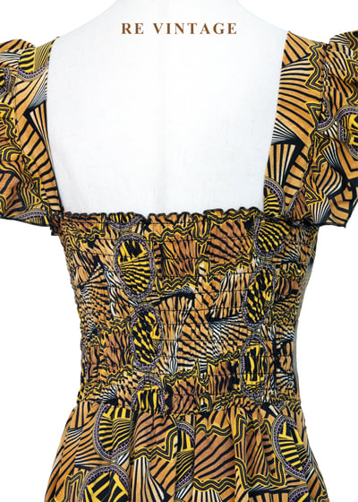 規律的幾何迷宮夏日派對洋裝17