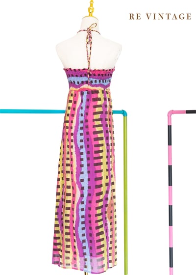 『歐洲寶物』Color Wave 格紋長洋裝11