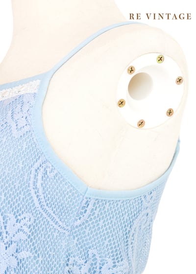 水藍蕾絲流蘇小背心7