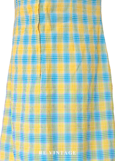 檸檬藍午後野餐夏日洋裝11