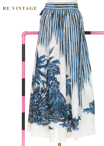 海的清涼 - 熱帶森林 旅途明信片一片式長裙（27"）8