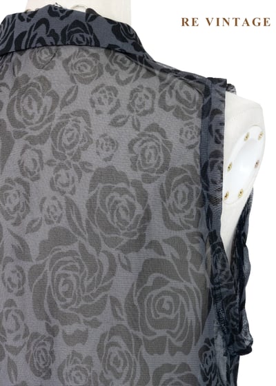 黑灰系玫瑰少女透膚背心10