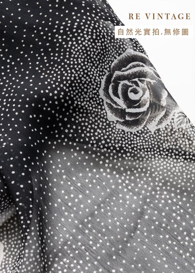 神秘黑玫瑰雪紡長洋裝14