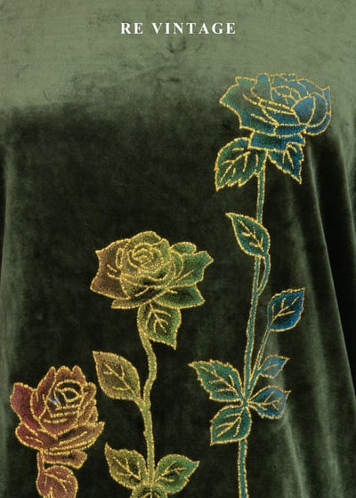 Light between Leaves 刺繡玫瑰絨布上衣7