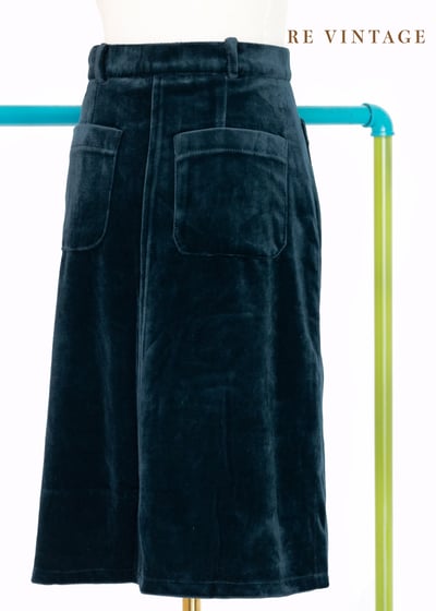 Atlantic Deep 絨布及膝美裙（26"）7