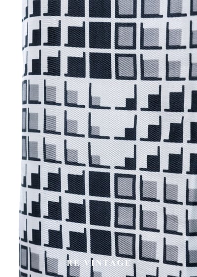 黑白像素幾何靜默洋裝14