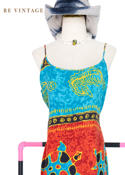 小烏龜の夏日旅行細肩帶洋裝3