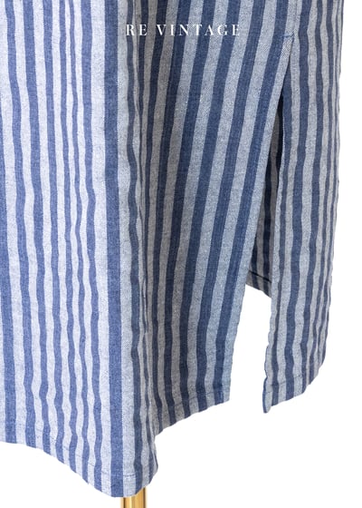 Blue Voyage海風藍白直條長裙（24"）7