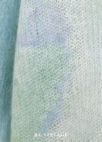 莫內的池畔暈染針織薄款毛衣12