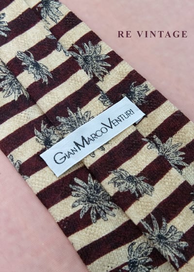 紅棕色越界雛菊領帶4