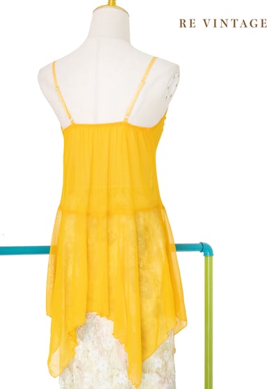 耀眼雙洞の橘黃蕾絲背心9