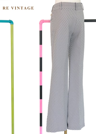 錯位時空斜紋交織喇叭褲（27"）9