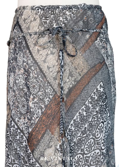 波希米雅迷幻拼接圖騰長裙（26-30"）3