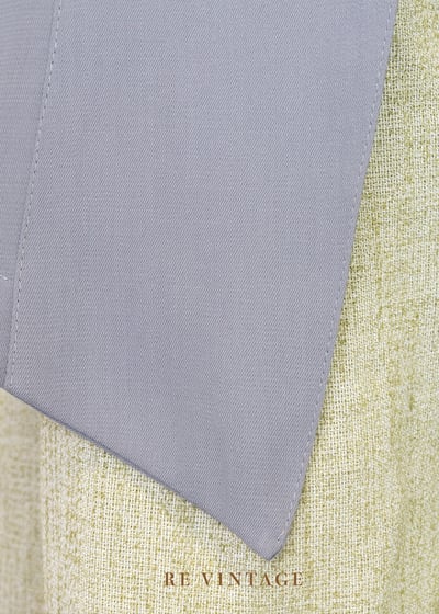 金屬釦環綠灰色旗氣質長版背心6