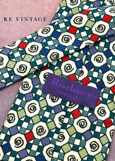 幾何迴旋 -繽紛漩渦領帶3