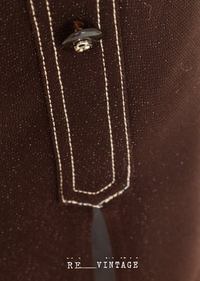 美腿吹風巧克力色開衩長裙（26"）8