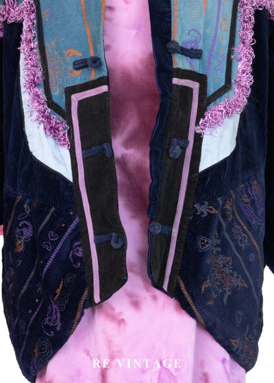 深藍薰紫異國夢境外套4