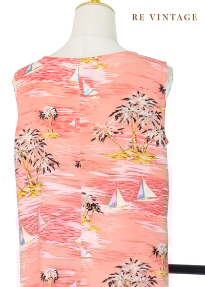 粉紅熱帶渡假風洋裝11