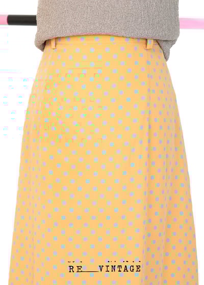 粉橘色點點長裙5