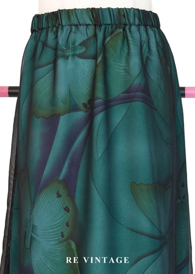 幻境破繭孔雀綠黑紗長裙（28-35"）3