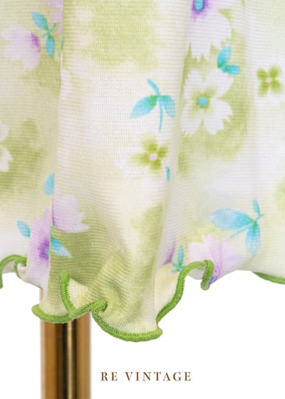 Dreamy Path 清新柔光綠削肩洋裝10