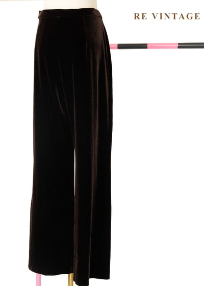 質感單 - Dark Chocolate 高腰絨布直筒長褲（28.5"）7