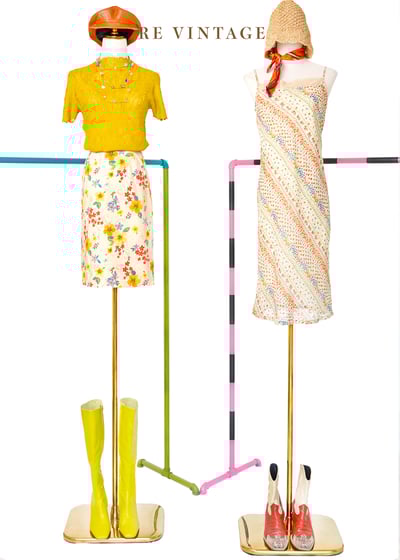 淡淡的粉橘色小花裙（24.5"）2