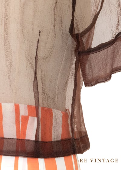 Dark Roasted Coffee Bean 透膚襯衫12