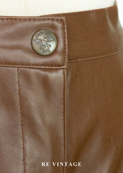 沙漠裡的玫瑰皮革長褲（28”）6