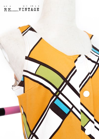 『法國寶物』菱格小橘子夏日洋裝5