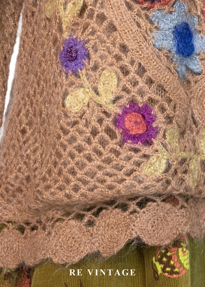 繁花夢境立體勾花針織毛衣5