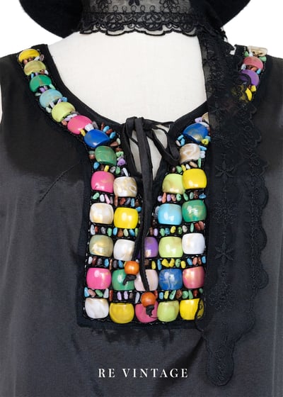 義大利製 - 異國色珠波西米亞迷你洋裝7