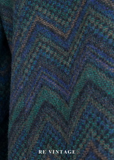 孔雀綠復古鋸齒紋雙排釦西裝外套13