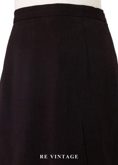 深褐色角落小白花綻放短裙（27"）3